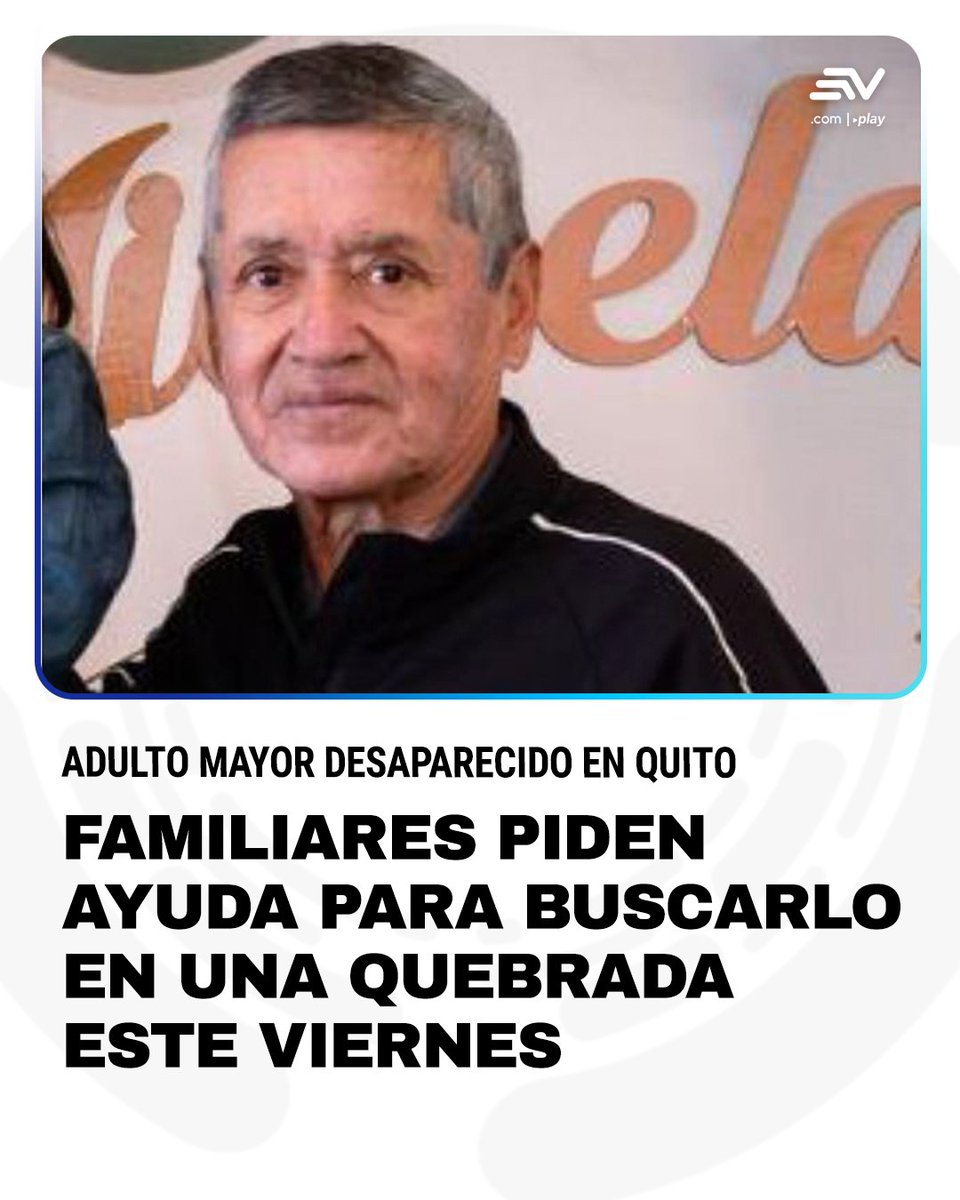EcuavisaInforma's tweet photo. 🔴 https://t.co/8OSlEP1ZUZ | 🆘 Allegados de un adulto mayor de 70 años con Alzheimer convocan a voluntarios este viernes 9 de octubre a las 08:00 para recorrer la quebrada Caicedo, punto clave donde una cámara de seguridad registró su paso antes de perder su rastro. https://t.co/MzqqpMmVHV