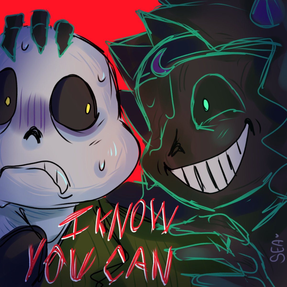 01_michaels's tweet photo. Yeah sure, "comforting" him.

( ABSOLUTELY MAJESTIC NIGHTMARE DESIGN BY @WeirdWindow )
#mirrormare #utmv https://t.co/NvHFz75eRO