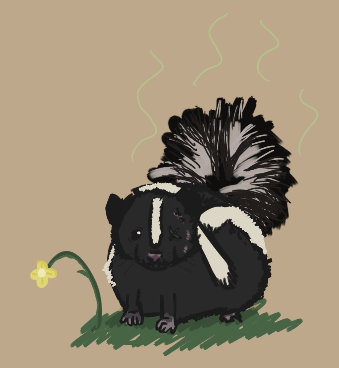 IDVOTION's tweet photo. Skunktthias for #stinky inktober prompt #matthiasczernin https://t.co/5O4UN6GRRL