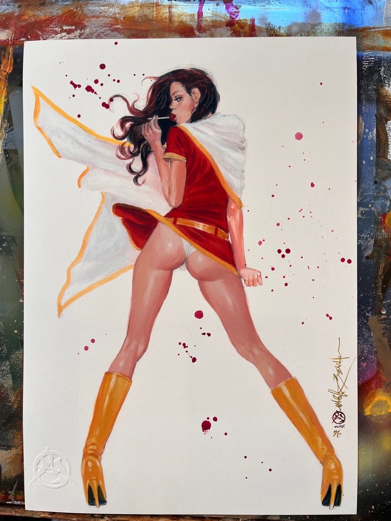 MARK_BEACHUM's tweet photo. Check out Mary Marvel Lollipop Damage Sexy OOAK Enhanced Giclee OA PinupArt MARK BEACHUM
https://t.co/RHtoSDgCON
#upskirtqueen #marymarvel #comicbookart #comicbookartist #comicbookpinup #pinup #upskirt #legsfordays #sexyart #markbeachum #artforsale #comicbooks https://t.co/qEcWhtzn6p