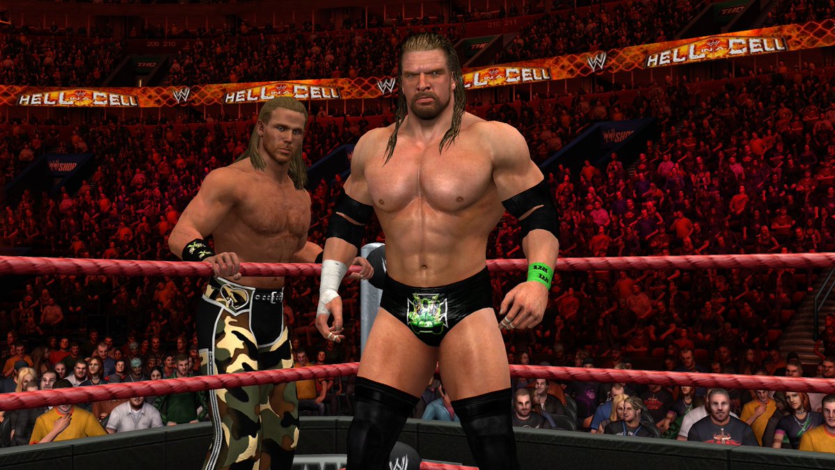 elzeeeta's tweet photo. Mira lo genial que es tener a DX con sus atuendos en Smackdown vs Raw 2011
#SvR2011 https://t.co/Oxbt2eomuk