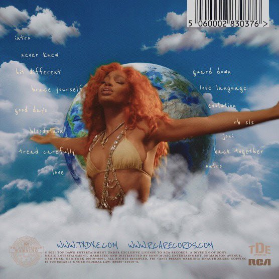 THEOVOSZALEGACY's tweet photo. 🚨 SZA has released the tracklist for her new album, ‘Alt.’

Out on January 8th. https://t.co/GgcIO3HJ0Z