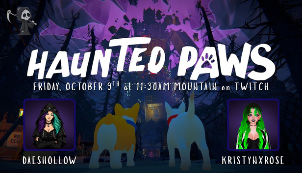 DaesHollow's tweet photo. 🐾👻 SPOOKY PAWS & CHAOS AHEAD! 👻🐾
We’re jumping into the Haunted Paws demo for a collab stream, and you KNOW we’re about to find out what’s lurking in the shadows! 🎮💀

Will it be cute? Will it be creepy? Will we absolutely lose our minds? Only one way to find out! 😂

Come hang out, enjoy the chaos, and explore the spooky side with us! 🖤

📅 Date: Friday Oct.9th
⏰ Time: 11:30am MT
🔗 Catch us LIVE: https://t.co/7dolhjFd9I & https://t.co/KWeexCPdKC

Who's ready to get haunted? 👀🐾
@KristynxRose @TheCryptTeam