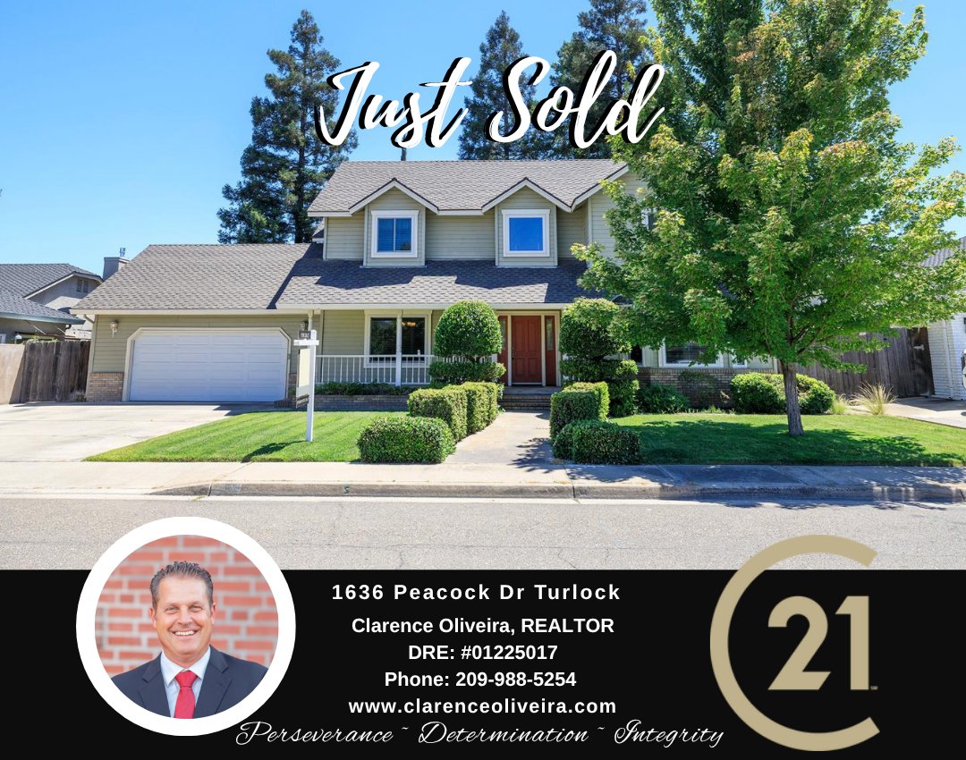 ClarenceC21's tweet photo. #JustSold – #CustomPeacockEstate, 1636 Peacock Dr. Turlock, 3bd3ba/ 2420sf, #FeaturesSolar, #NewerWindows, #HVAC & #Roof... Clarence Oliveira | DRE# 01225017 | Century 21 | 209.988.5254 #ClarenceOliveira #TurlockHomes https://t.co/Fw5YSeEZnE https://t.co/hpgmvtAxUZ
