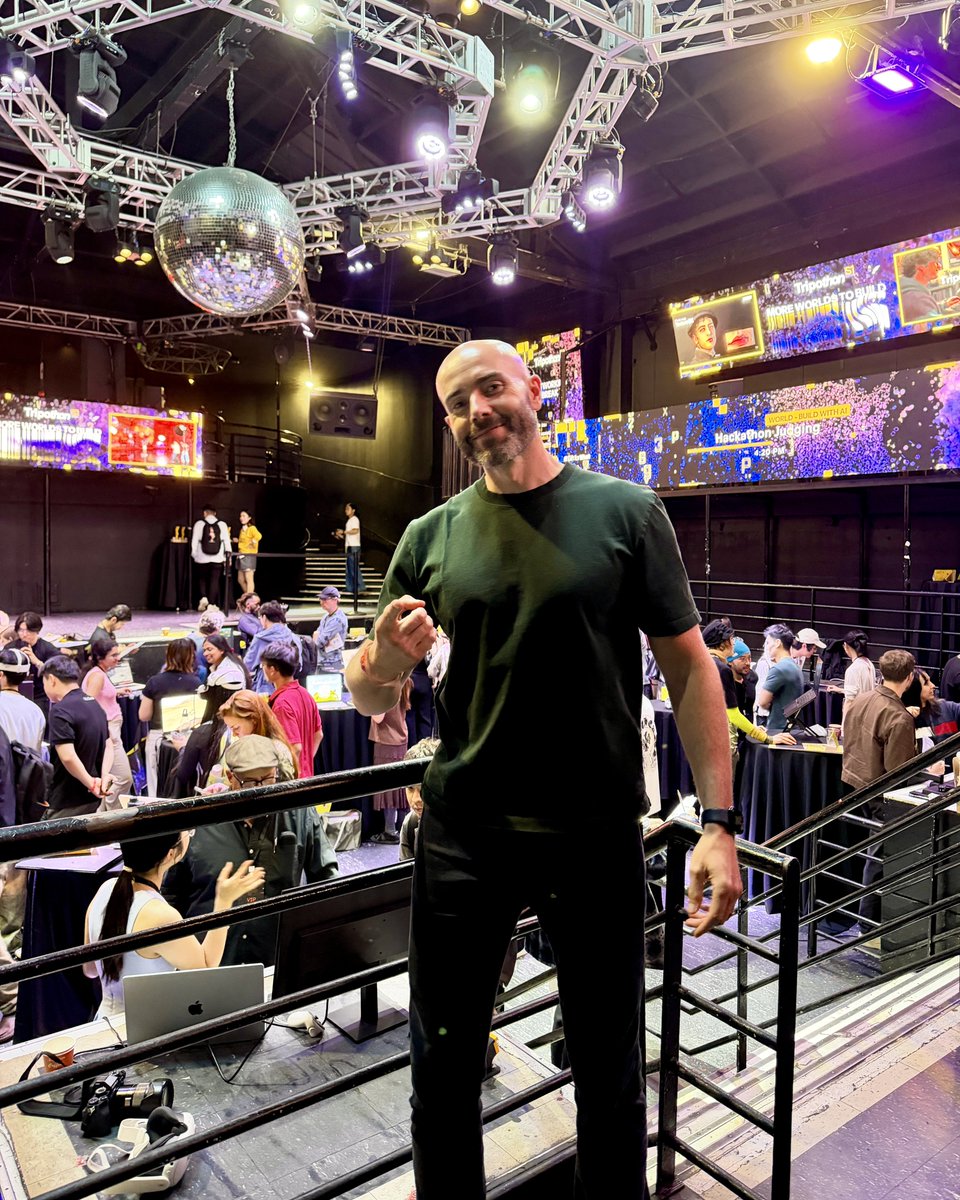 justinryanio's tweet photo. I’m in SF for Tripothon, Tripo’s 3D Demo Day.

World Labs, Tripo, and Runway shared what they’re building with world models. Some seriously impressive progress in this space. 

Seeing what people built during the hackathon was pretty cool too. Thank you, Tripo, for flying me out. https://t.co/JbmUwO5WEA
