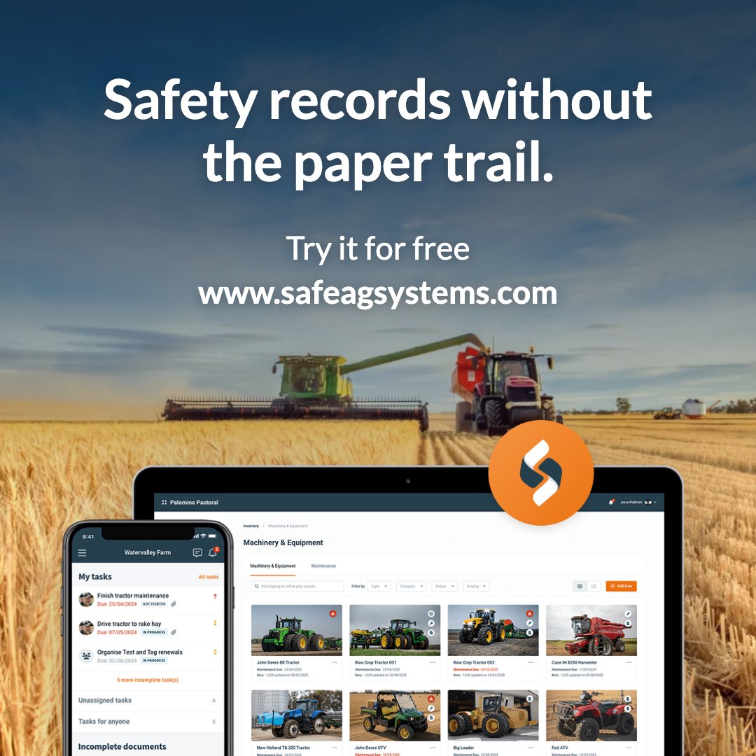 SafeAgSystems's tweet photo. Ditch the paper. Keep the records. 📄

Start your 7-day trial
https://t.co/zYHlefvx5J https://t.co/4LmIYHSHf3
