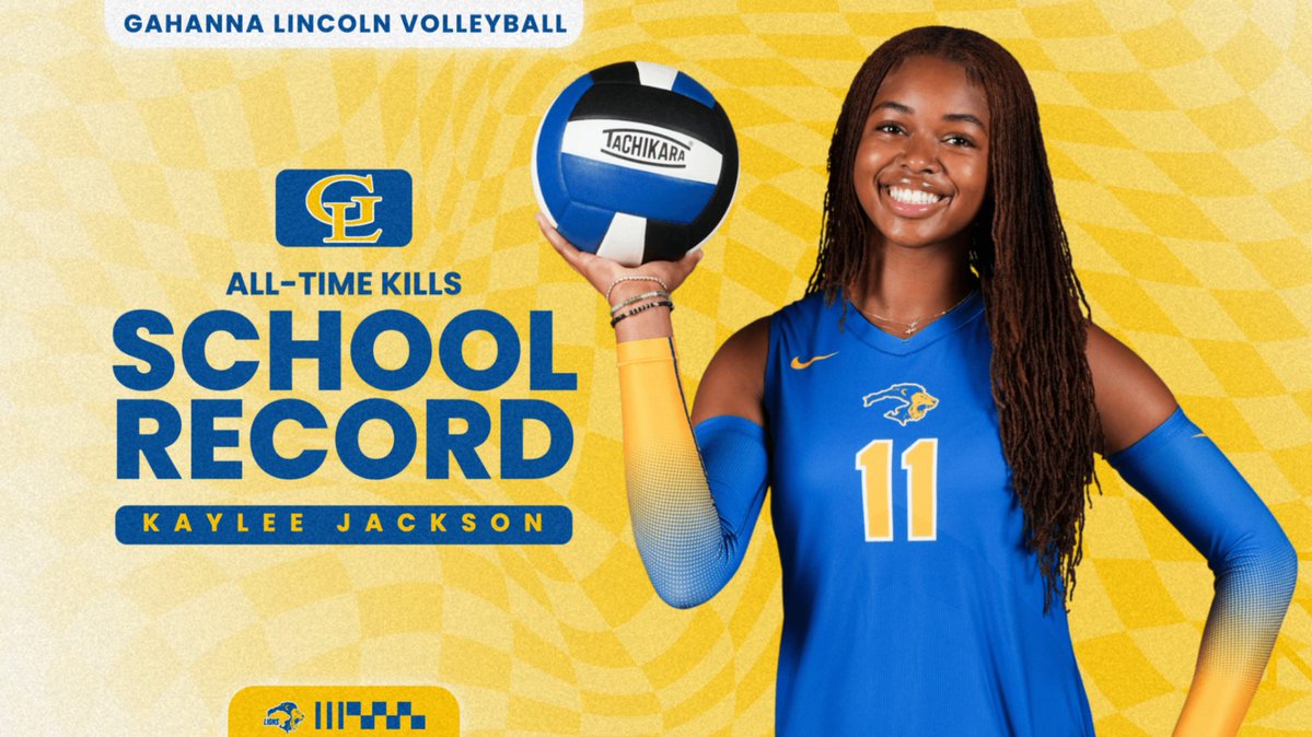 MatthewWelshAD's tweet photo. 707 AND COUNTING! Tonight, Kaylee Jackson became Gahanna Lincoln's ALL-TIME Kills Leader! Kaylee had her 707th kill in the first set against Westerville Central on Senior Night! Way to go, Kaylee! #OnePRIDEOneFamily #AllTime #Kills #GahannaGrit #LionsLead https://t.co/zWj0YbUeEb