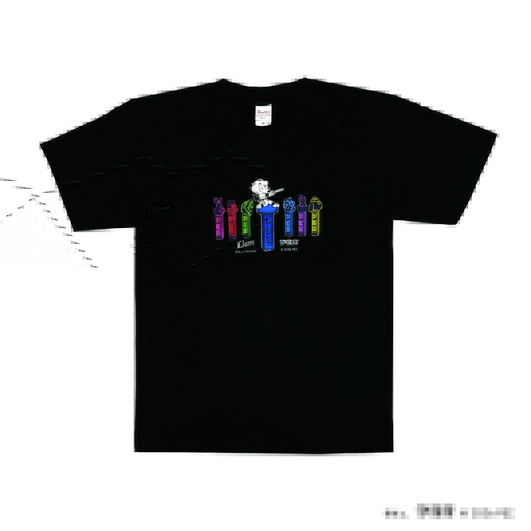 Lionsstore_web's tweet photo. ／
10/10(土)店頭発売！🍭🦁
PEZ×ライオンズ　コラボグッズ
＼

フェイスタオルやリバーシブルトートバッグなどかわいいラインナップが勢ぞろい！
ぜひ店頭でチェックしてくださいね！

🌈商品リスト／価格(税込)
・フェイスタオル【LBL/NB】各2,200円
・Tシャツ【NB/WH】各3,900円
・リバーシブルランチトートバッグ【LBL/NB】各2,800円
・2連アクリルキーホルダー【NB/WH】各900円

📍チームストア フラッグス
🕰10/10(土)営業開始～