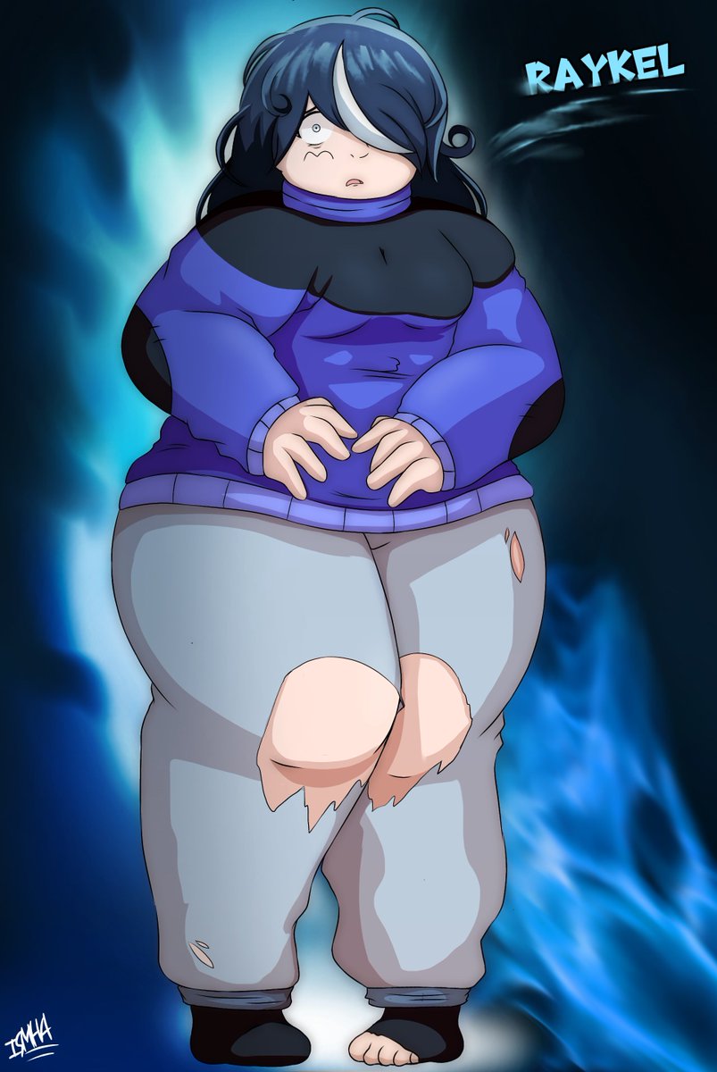 PostDLing's tweet photo. Otro dibujo de Raykel, aquí padecía varios traumas en su casa 
#art #anime #fat https://t.co/MEyzVFog4E