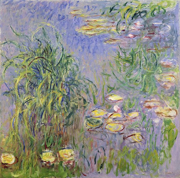 bijutsufan's tweet photo. クロード・モネ『睡蓮 草の茂み』 1914-1917年 地中美術館 https://t.co/Ye8VCQTOnq