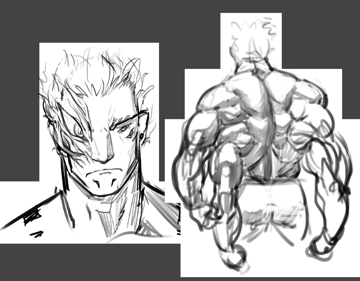 outofuniform510's tweet photo. Sukuna sketches. Wanted to doodle his back. #jjk https://t.co/JXypA4xdmc