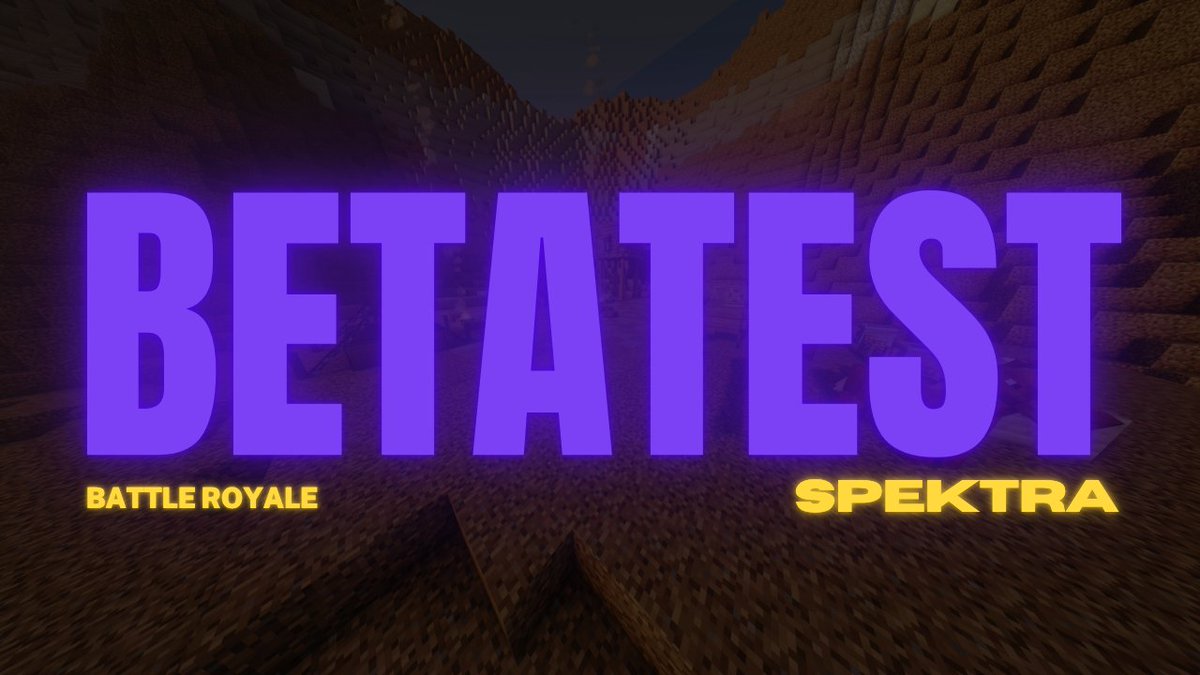 TeamSpektra's tweet photo. ⚠️BETATEST INCOMING⚠️
🔶Proximamente estaremos realizando un betatest de nuestro próximo proyecto, de mano de nuestros compañeros:

@fusithewaifu @bynaxssmc y @BerpolOMG, con la ayuda de @HolyHosting 🔥

🔸Necesitamos a todas las personas posibles que deseen y puedan participar.

🔸Estaremos probando una modalidad de BATTLE ROYALE dentro de nuestros servidores. 

🔶El Betatest tendrá lugar en la siguiente fecha: 
15 de octubre de 2026 19:00🇪🇸
15 de octubre de 2026 11:00 🇲🇽

Os podréis unir a través de este enlace: 
https://t.co/c85fixYhjV
