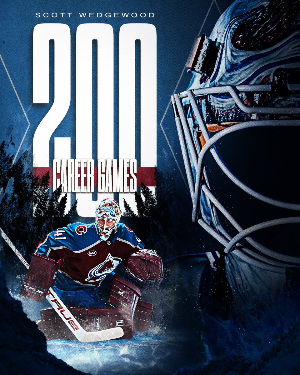 Avalanche's tweet photo. This Wedgewall has stood for 200 NHL games 👏 https://t.co/cQ9uyYTc8t