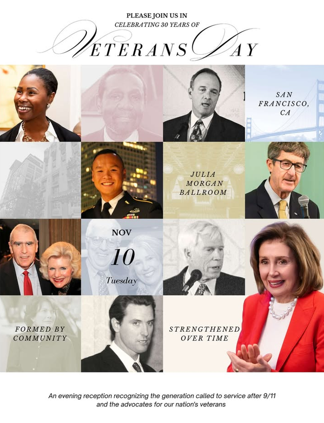 SFgiving's tweet photo. Swords to Plowshares' Veterans Day Celebration returns. The evening brings together community leaders and supporters for veterans across the Bay Area. By joining this event, you’re helping veterans gain access to health, housing, wellness, and stability.

https://t.co/1iZGkkzgvx https://t.co/cvVTW15CxH