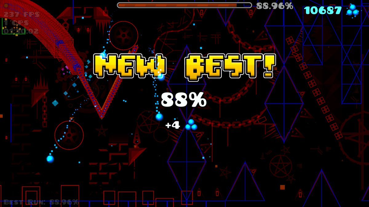 moonmaatt's tweet photo. Bloodlust dia 9:
Sesión de casi 3 horas, he llegado dos veces a la extensión y me he hecho 88% (NEW BEST) Y un 85%, los dos fallos son una mierda pero bueno estoy siendo consistente, a ver si cae https://t.co/7m84jQ6Wcg