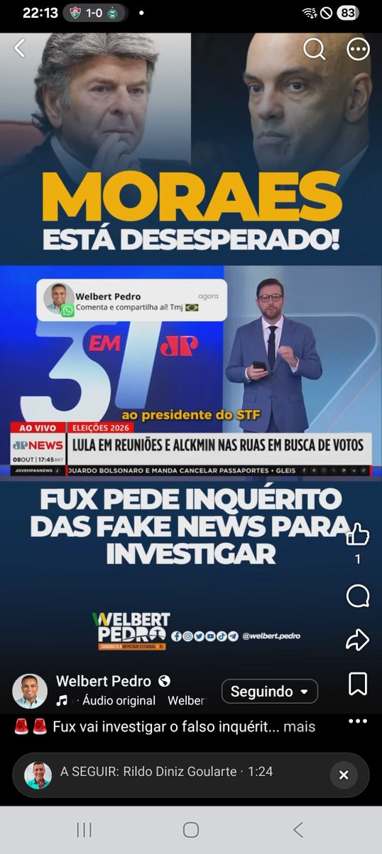 sergiogcardoso1's tweet photo. Circulam rumores, que Moraes não  aceita dar acesso aos Inquéritos que envolvem Bolsonaro, para o Fux, no entanto o Precedente do Mendonça ter enviado o Inquérito do Master a todos os Ministros, empareda o Moraes. SE NÃO QUER MOSTRAR O INQUÉRITO É PQ TEM ILEGALIDADES https://t.co/BxEq1GFEQ3
