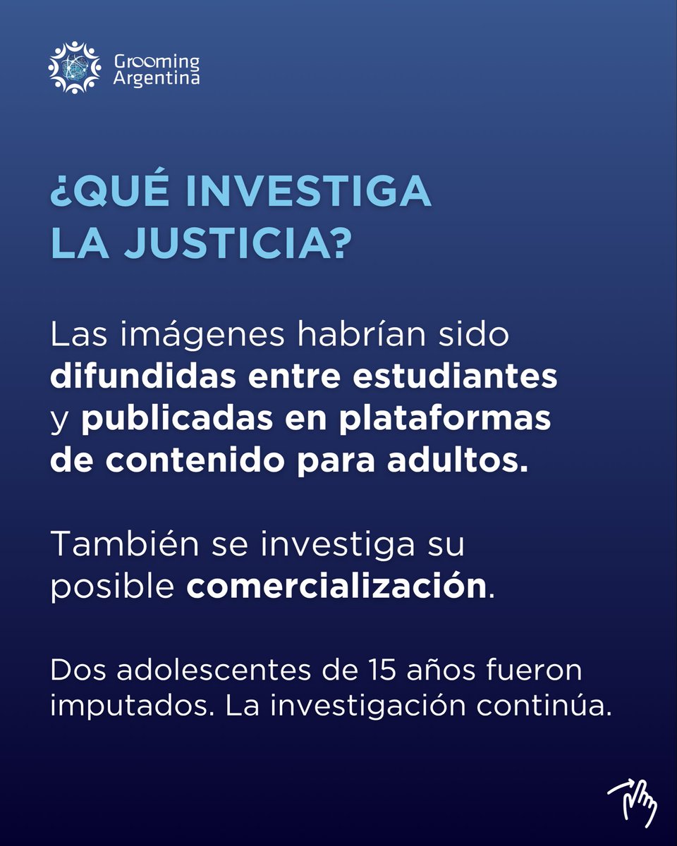 GroomingArg's tweet photo. 📍 LOMAS DE ZAMORA: DESNUDIZAR ES VIOLENCIA SEXUAL DIGITAL

⚠️ Lo ocurrido en Lomas de Zamora vuelve a poner en evidencia una problemática que desde #GroomingArgentina venimos denunciando desde 2023: la utilización de #InteligenciaArtificial para generar imágenes sexuales falsas sin consentimiento.

📢 Desde nuestra organización impulsamos el uso del término “DESNUDIZAR” para visibilizar una forma de violencia sexual digital que crece con el uso de la Inteligencia Artificial.

🔴 Desnudizar no es desnudar. Es fabricar una desnudez sin consentimiento.

⚖️ Lo ocurrido en Lomas evidencia la necesidad de fortalecer la educación digital, garantizar el acompañamiento a las víctimas y avanzar en respuestas institucionales y legislativas frente a estas nuevas modalidades de violencia.