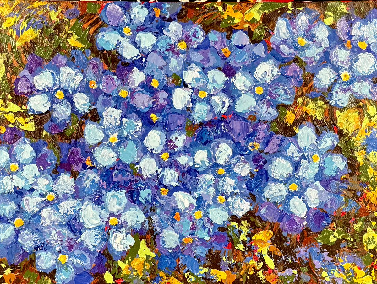 PlasticColors's tweet photo. Forget-me-nots.
Acrylics on canvas. 12x16”.
#painting #acrylicpainting #originalart #loveart #design https://t.co/neKoeH2AN0