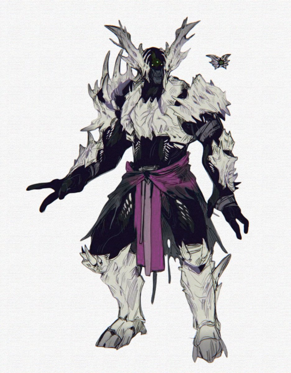 hazel_vtuber2's tweet photo. Some guardians don’t speak. They just watch 🦋💀

Bone, fur, and a single butterfly. 🖤💜
#characterdesign #conceptart #fantasyart #darkfantasy https://t.co/bVXwdjZU5c