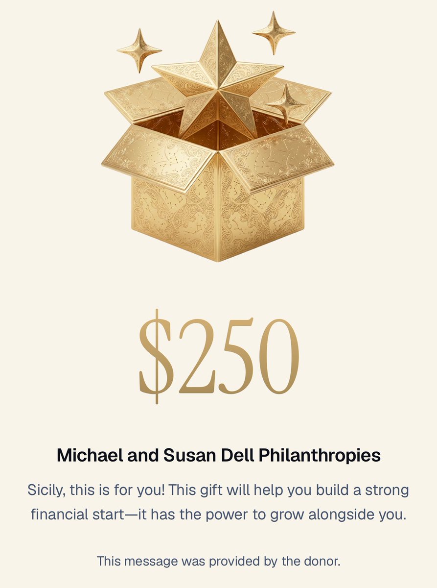 ClevelandKev13's tweet photo. @MichaelDell and Susan Dell thank you very much for work with Trump Accounts and the initial investment in my daughter’s account. We very much appreciate it. https://t.co/pjrMHaHl3y
