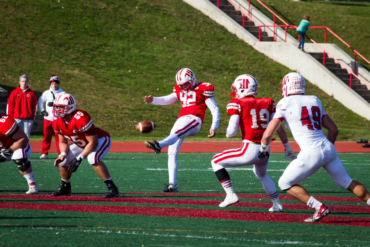 WittFootball's tweet photo. Will Gingery was a weapon for Wittenberg, leading the nation with 17 field goals and ranking 3rd in punting as a senior. A multi-time All-NCAC honoree, he turned an ACL setback into new purpose through real estate and coaching in his Bexley community. 

#TigerUp #TBT https://t.co/QXqH2ytivy