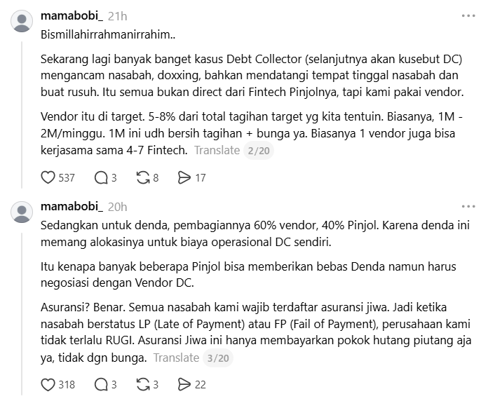 SeekHustle's tweet photo. ngeri banget ternyata efeknya capt. gue baca ini aja berasa capek, engap, dan takut sendiri. Ya Allah di jumat yang berkah ini, jauhkanlah kami dari Riba dan mendzolimi orang lain. Mudahkan dan bebaskan juga orang2 yg masih harus berjuang melunasi utang2nya 🤲🏻

yang mau baca lengkap, gue ss sampai akhir di reply capt. semoga bisa jadi pelajaran buat kita semua. aamiin