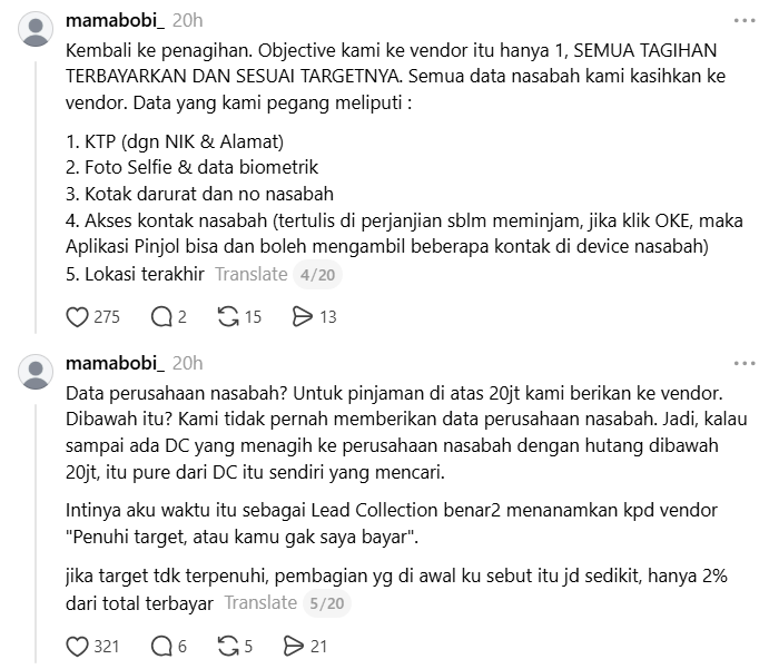 SeekHustle's tweet photo. ngeri banget ternyata efeknya capt. gue baca ini aja berasa capek, engap, dan takut sendiri. Ya Allah di jumat yang berkah ini, jauhkanlah kami dari Riba dan mendzolimi orang lain. Mudahkan dan bebaskan juga orang2 yg masih harus berjuang melunasi utang2nya 🤲🏻

yang mau baca lengkap, gue ss sampai akhir di reply capt. semoga bisa jadi pelajaran buat kita semua. aamiin
