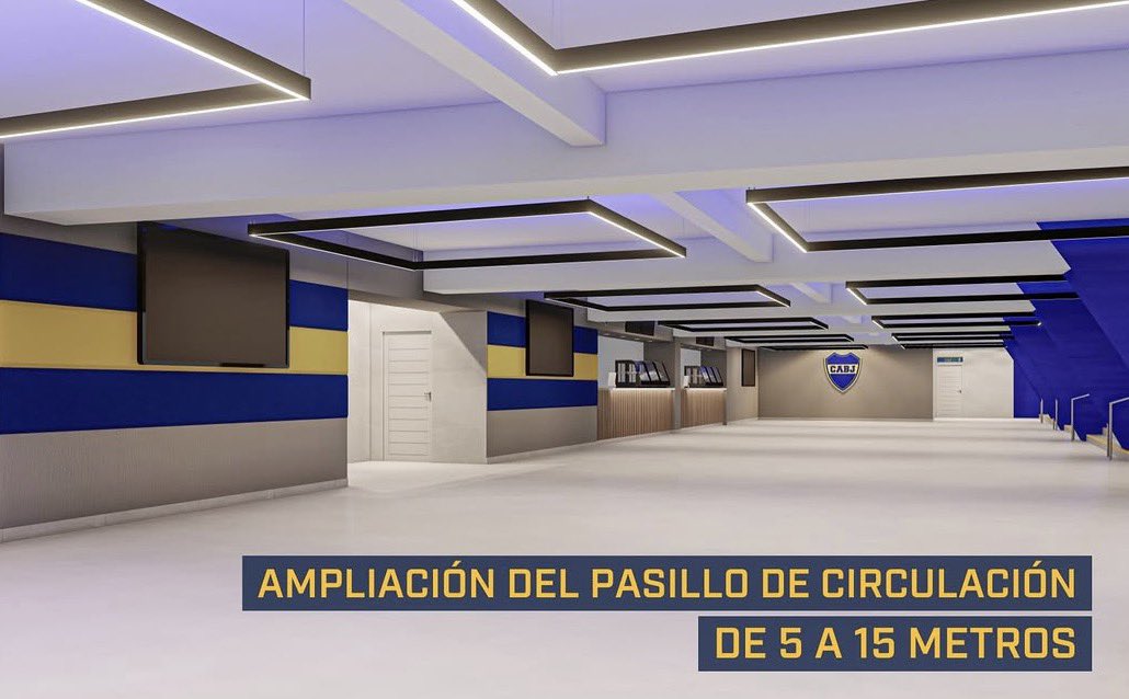 bocanet12's tweet photo. 🚧 BOCA ANUNCIA UNA NUEVA OBRA EN LA BOMBONERA

���� El Xeneize anunció la construcción de una losa de más de 1000 metros cuadrados en la Popular Norte.

🏗️ La misma permitirá ampliar el ancho del pasillo de circulación, sumar 4 nuevos puestos gastronómicos, tres nuevos núcleos sanitarios y baños familiares y un nuevo centro de asistencia médica.

📸 @ObrasBocaJrs en Instagram