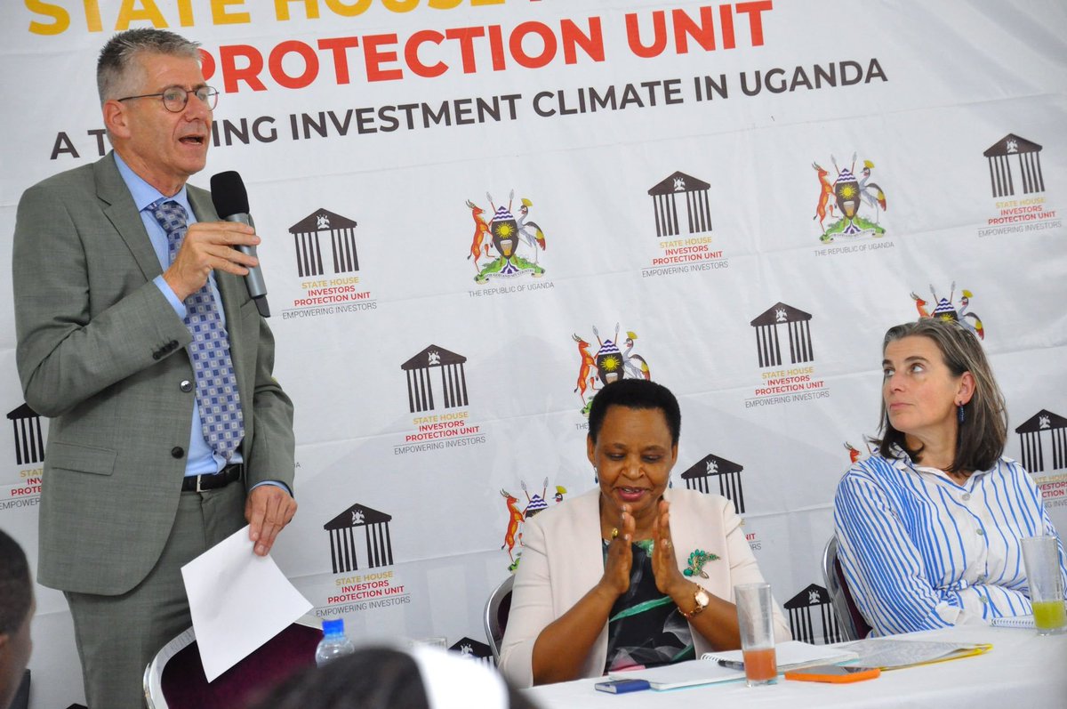 GracefulSaint_'s tweet photo. Mr. Mark Dieleman (@markdieleman) of @Nutip_Kampala welcomed the direct channel between business and Government, commending Col. @edthnaka for creating an open space to resolve investor concerns. #EmpoweringInvestors https://t.co/osGYjhoRYp