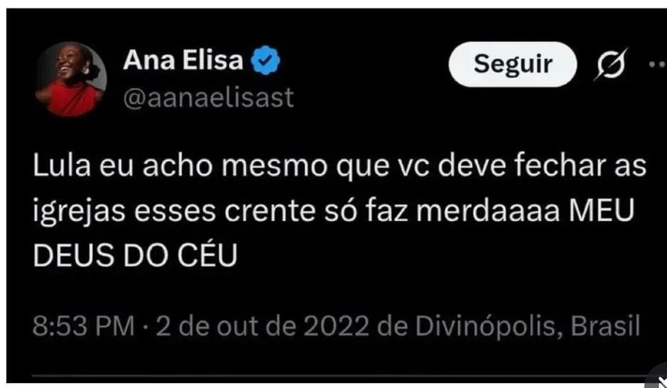 Diegocosta0610's tweet photo. @GugaNoblat Tão nova e já destilando ódio, essa é a extrema esquerda. https://t.co/CCKtXdMa1v