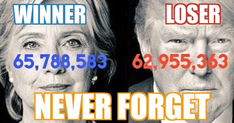 SLagrecque's tweet photo. @OurProgressive Never forget: Hillary won, but not by enough to stop the archaic Electoral College process from 1804 - and the US of 1804 bears absolutely NO resemblance to the US of 2026! - from negating the popular vote &amp; giving the keys to the Oval to that 🍊💩. https://t.co/mdjMBS1YGY