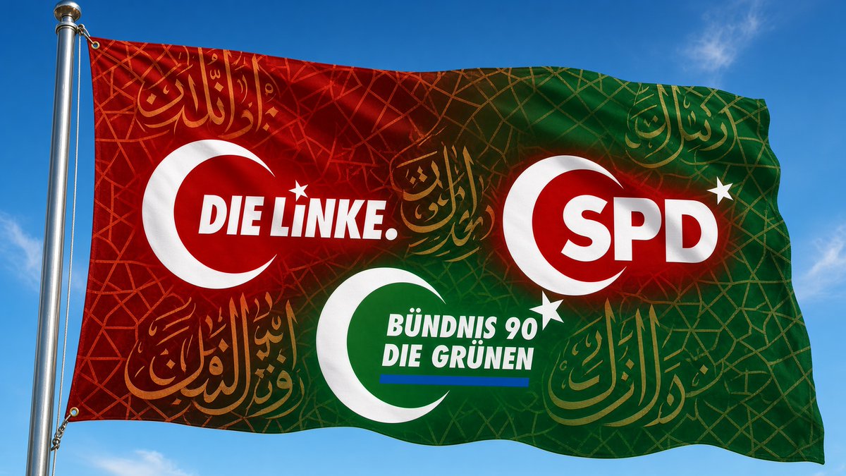 BB12_DE's tweet photo. @oida_grantler ☪️ Die erste Großstadt ist gefallen. 🕌
#Berlin #DieLinke #Grünen #SPD #IslamoSozialisten #Islamogauchisme #BerlinHasFallen https://t.co/rkwkoTUh1n