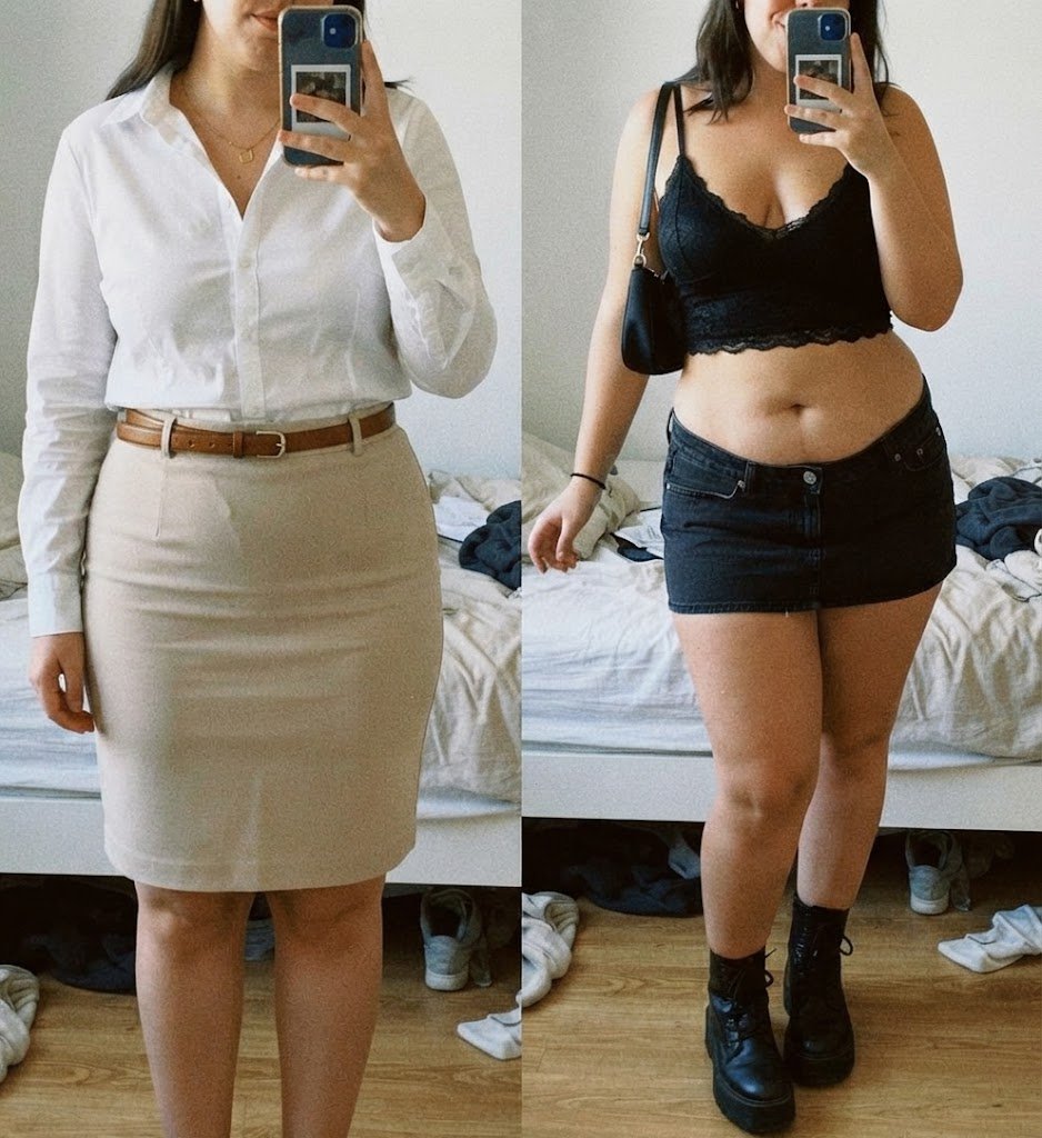 secretRedThread's tweet photo. #FelizViernes  Puedo ser tu administrativa de confianza por el dia y  tu z**ra de noche
Que prefieris?
I can be your trusted secretary by day and your slut by night.
What do you preder?
#secret #curvy #outfit #belly #nightout #office #ootd https://t.co/K7yHu7naZ1
