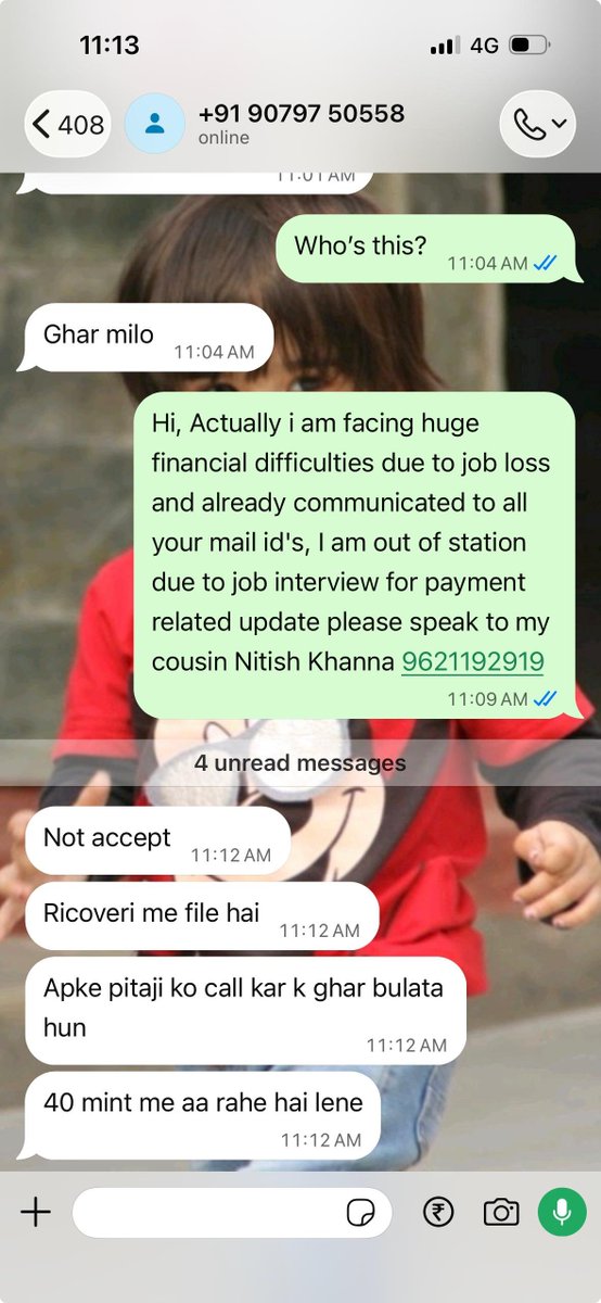 LegalShiel2117's tweet photo. @RBI @MoneyviewCares @abcapital your agent Nayak and Rajveer is continuously calling and messaging me to harass me for payment by threatening to call my father and visit my residence when I'm out of station for Job Interviews.
Take action.
Gaurav Johri 
LAN: 130022030523 https://t.co/2BdgXTK7I6