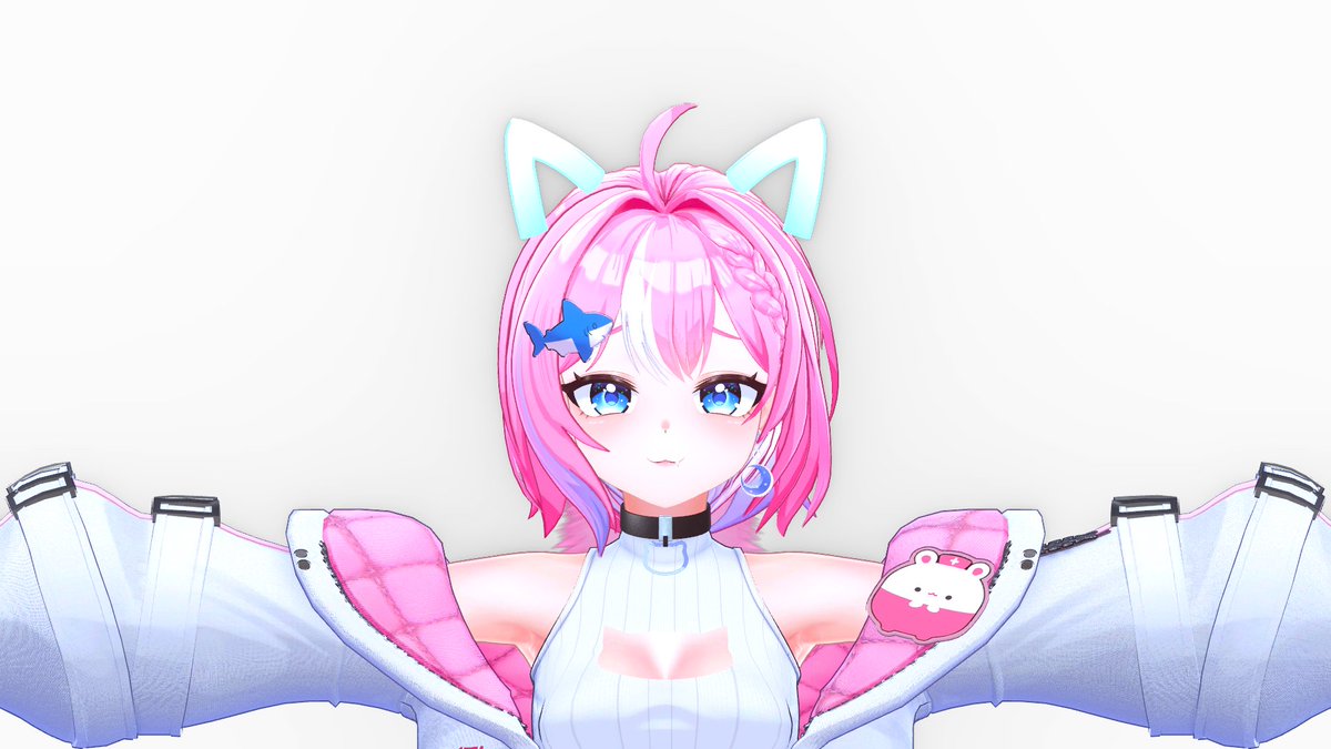 StudioH2__'s tweet photo. SOOP버튜버 투냥츠(@too_cats_vtuber)님의 오리지널 헤드 및 오리지널 의상 작업을 맡았습니다. 
첫 오리지널 아바타 작업인 만큼 열심히 했습니다 감사합니다
#vtuber #버튜버 #SOOP #3d모델링 https://t.co/q0MNhl9xie