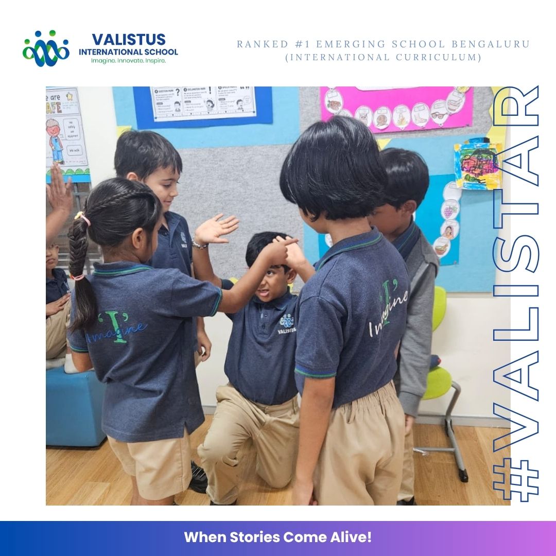 valistusschool's tweet photo. Our Year Group 1 learners brought βHow the Sky Went Upβ to life through an exciting role-play! πβ¨ Building confidence, creativity, communication and teamwork through joyful learning. π #VALISTAR #SchoolsInBangalore #Learning https://t.co/fhFql0umKT
