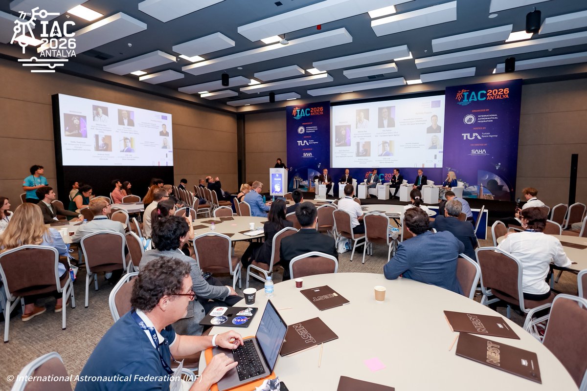 iafastro's tweet photo. Science &amp; Academic Day brought inspiring exchanges to Day 4 of IAC 2026!

The day brought academic excellence as researchers, scientists, and educators from around the globe showcased breakthrough findings and future-shaping discoveries.

#IAC2026 @IAC2026Antalya https://t.co/PJBoHcMIgV