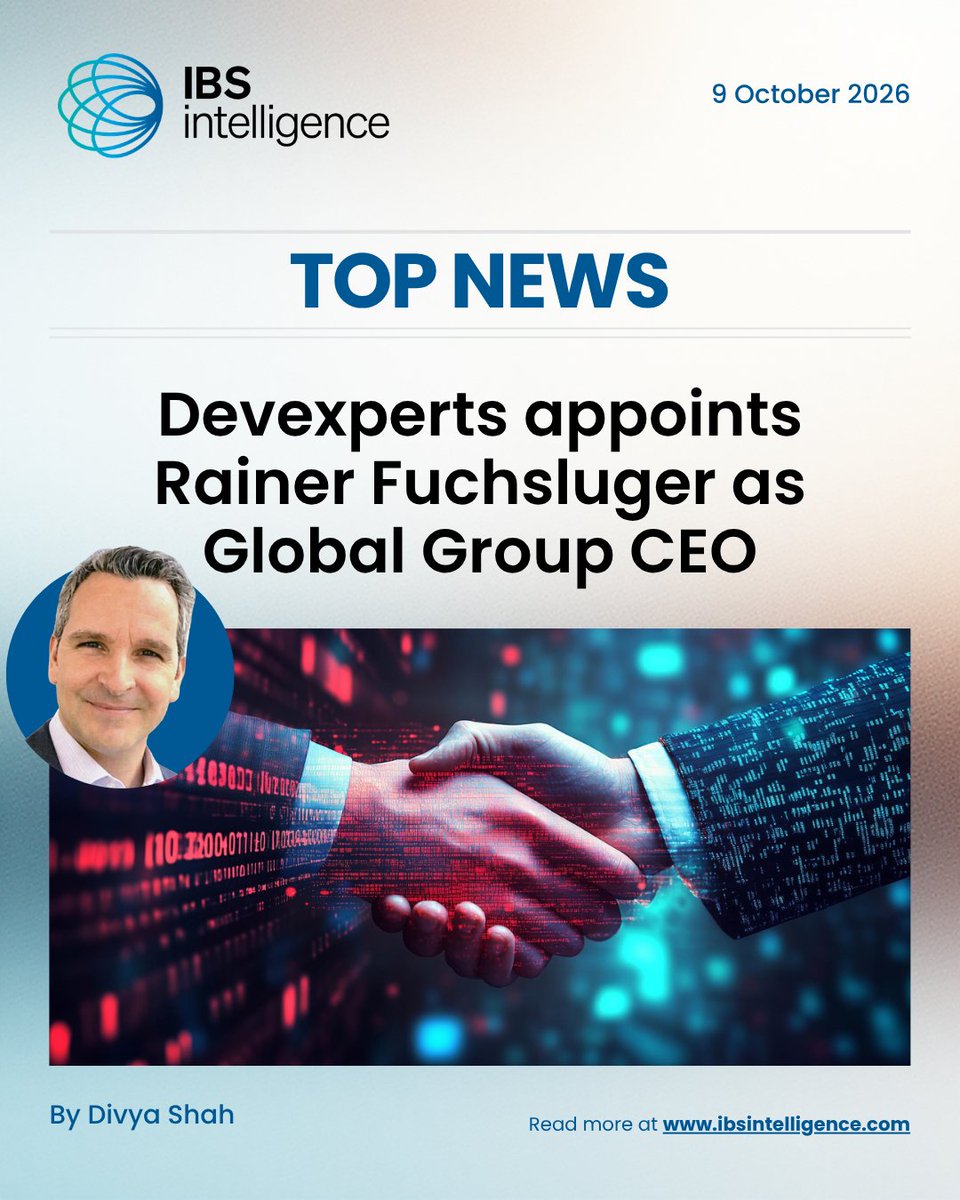 IBSIntelligence's tweet photo. 🚀📰 Top News of the Day! 🤖
@devexperts appointed Rainer Fuchsluger as Global Group Chief Executive Officer (CEO), effective immediately, as the financial technology provider looks to accelerate growth and expand its technology offerings across the investment and trading lifecycle. Fuchsluger will focus on extending the firm’s value chain across the full investment and trade lifecycle, while driving the adoption of advanced technologies including cloud computing and AI.

Read more: https://t.co/0CceLLVI2G

#Devexperts #RainerFuchsluger #AI #appointment #FinTech #tradelifescycle #CEO #cloud #DigitalBanking #FinancialServices #BankingTechnology #IBSintelligence #FinTechNews