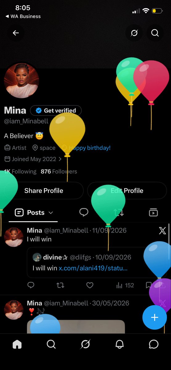 iam_Minabell's tweet photo. I got the balloon 🎈 https://t.co/sCP5stSDPP