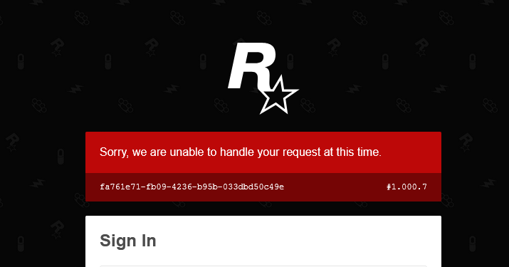 AlexandraMkII's tweet photo. @RockstarSupport I've been unable to log in to my account in 2026, and nothing I try fixes this issue, and trying to reach support gives the same error message. https://t.co/oNaZfmdrNR