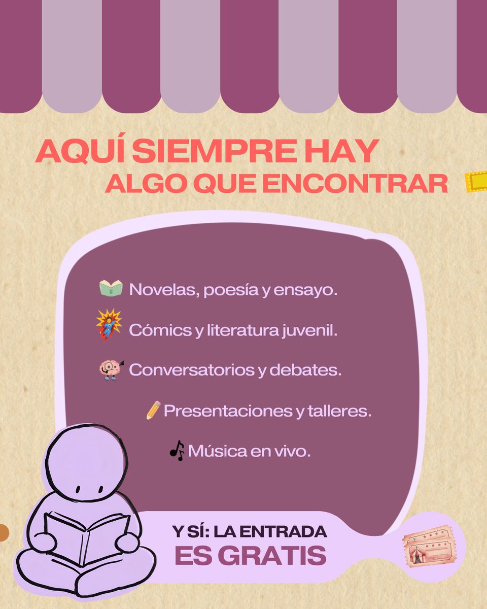 DIFCDMX's tweet photo. !ñ 📖 La edición XXVI de la Feria Internacional del Libro regresa a la #CapitalDeLaTransformación y nos tiene preparados 10 días de libros, música en vivo y charlas que se sienten como sobremesa.
En el #DIFCDMX ya armamos nuestra lista de imperdibles, ¿tú ya tienes la tuya? 📚📙 https://t.co/3a4DpI1POr