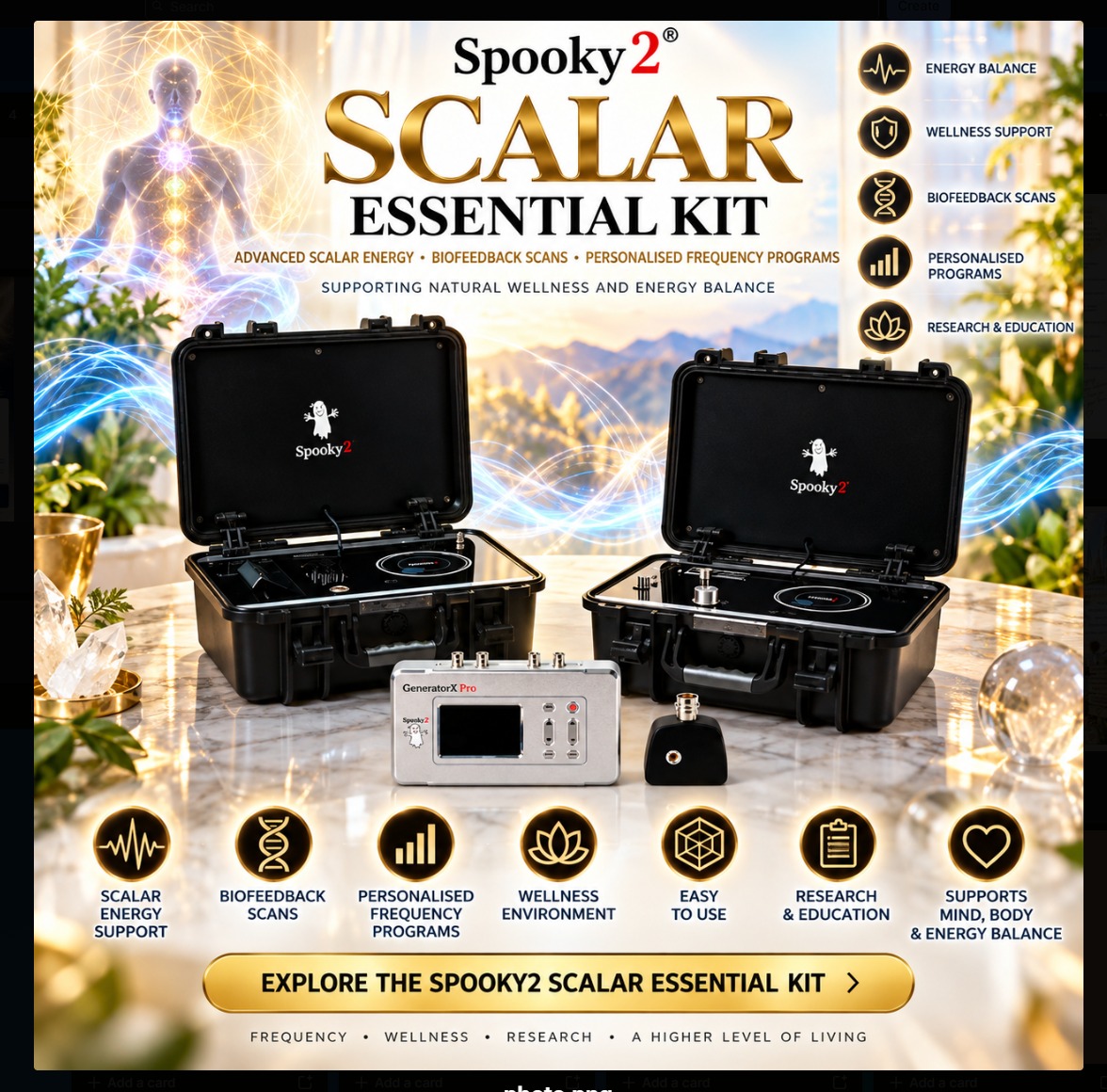 MichelleFieldin's tweet photo. ✨ Discover Spooky² frequency technology and explore its range of systems!
🎥 Watch the video: https://t.co/Rxo1ShOCtO
🛒 Shop here: https://t.co/iSCrxC2GYQ
#Spooky2 #FrequencyTechnology #WellnessTechnology https://t.co/Z9i8ZJJKGS