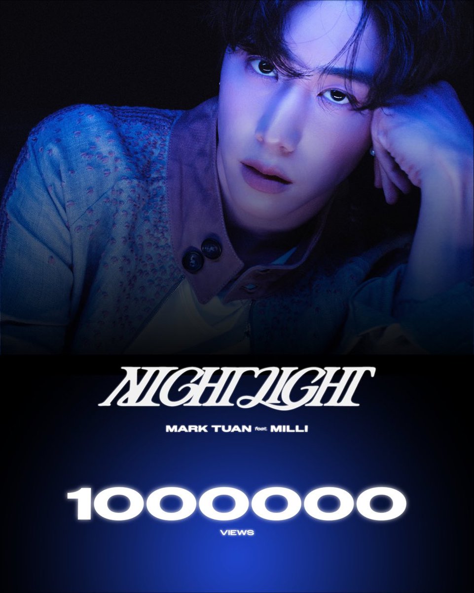 spinorbinmusic's tweet photo. MARK TUAN 'NIGHTLIGHT' ft. MILLI HITTING 1M YOUTUBE VIEWS!! 🎉🔥✨ 

Our king NEVER stops delivering!! 😍 2M unlock incoming — ARE YOU READY?! 👑💜 #MarkTuan #NIGHTLIGHT #MILLI #GOT7 #YouTube https://t.co/bme5GEhzHr
