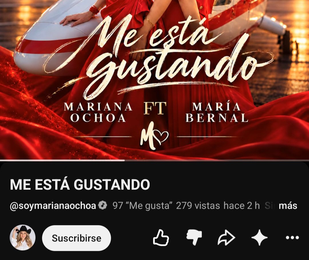 tomate_mutante's tweet photo. @soymarianaochoa Vayamos a darle muchos dislike a su nueva canción 🥱 https://t.co/iErvu37eWc