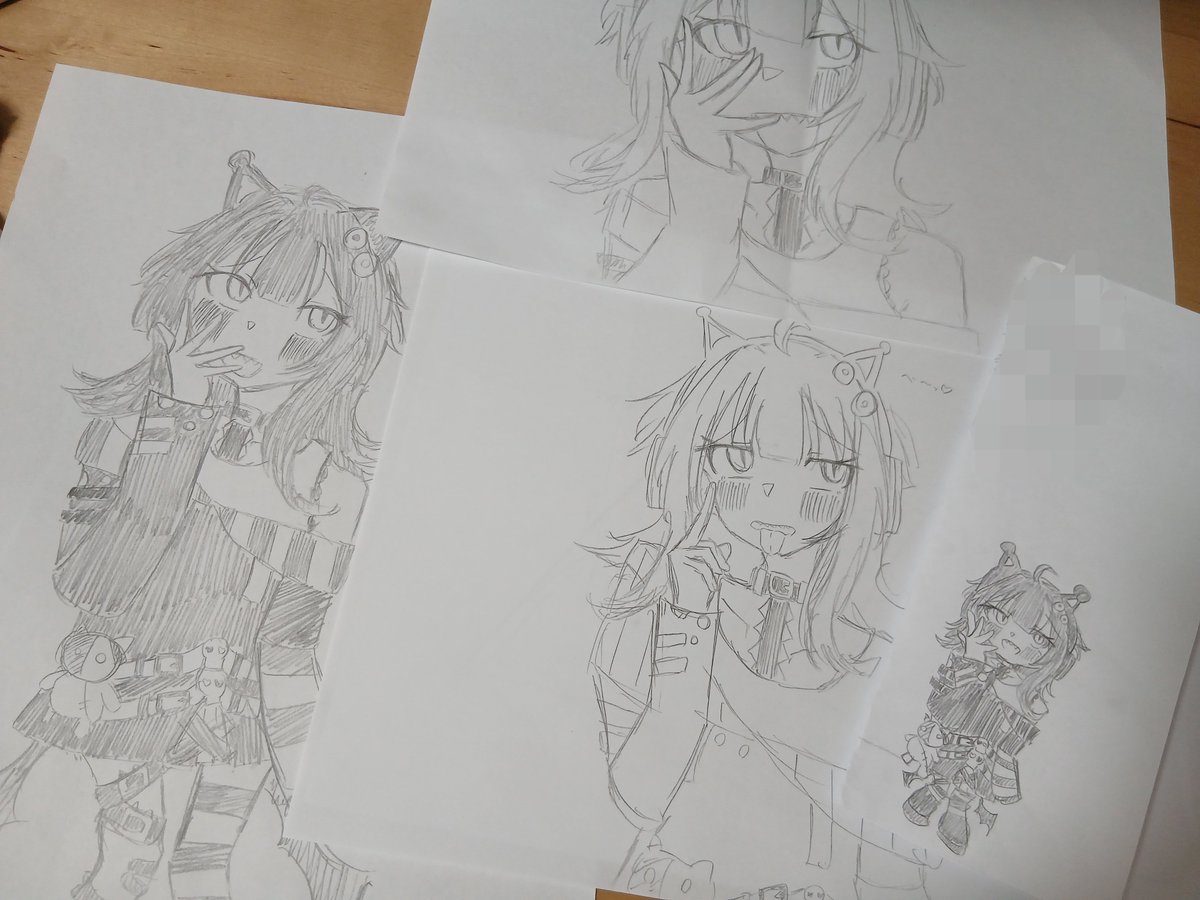 Rur1119's tweet photo. 最近沢渡ココしか描いてないしポーズもほぼ全部同じような感じで死にたい
もっと絵が上手くなりたい https://t.co/et4LB6d5pN