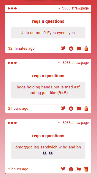 r__8088's tweet photo. 1. sweat sweat... YES, I do. I'm trying to find a way to send you my info without it exposing my main but I give up https://t.co/vQGfD7fOOl

2. I'm not sure what hogs means but i assume its hgis... YES, isagi weirded out and hugo is just. there.

3. MHM YES. SOON... https://t.co/3n8f2aH1a9