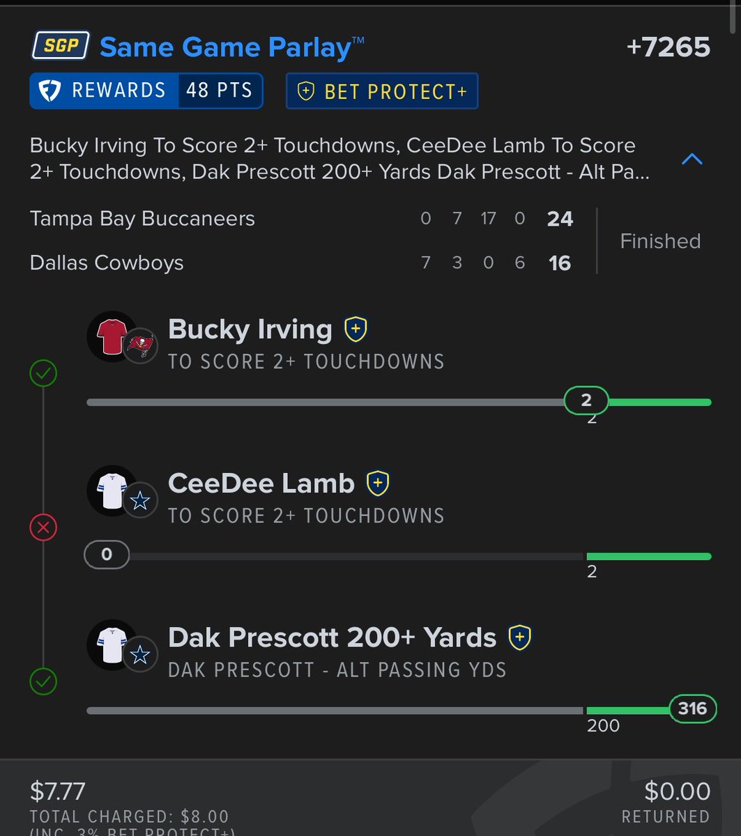speakfact5's tweet photo. @FanDuel_Support @Jszaqw Is this not a void @FanDuel @FanDuel_Support don’t make sense how injury protect that I paid a fee for doesn’t actually covered an injured player. I don’t want to hear anything about coming in for one 2pt conversion then sitting again that piece of evidence makes you look guilty https://t.co/oK7nK3Babw
