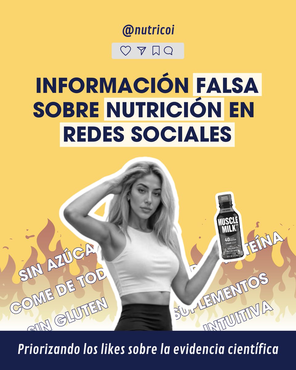 NutriCOI's tweet photo. ¿Confías en tu nutri-influencer favorito? 🤨

Las redes sociales se han convertido en una fuente constante de consejos #nutricionales.

Las y los profesionales de la salud debemos compartir únicamente información científica ✅

📌 https://t.co/zrPIWZpxy0 https://t.co/NCEglqlKSB