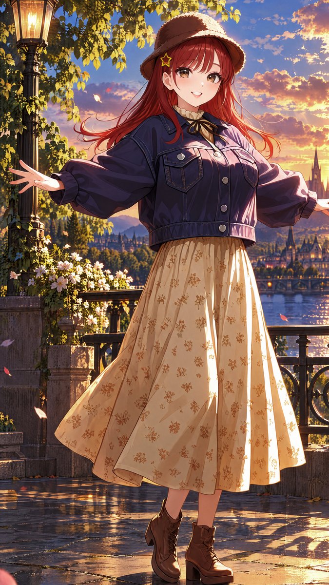 RSN48_17's tweet photo. アリス服飾店さんのデニムジャケットと花柄ワンピースの衣装お借りします🥰ありがとうございました✨

#AIart️️️️️️️️️️️️️️️️️️️️️️️️️️️️️️️️️️️️️️️️️️️️️️️️️️️ 
#AIイラスト
#あかね色ダイアリー https://t.co/QjXzAmHWvS