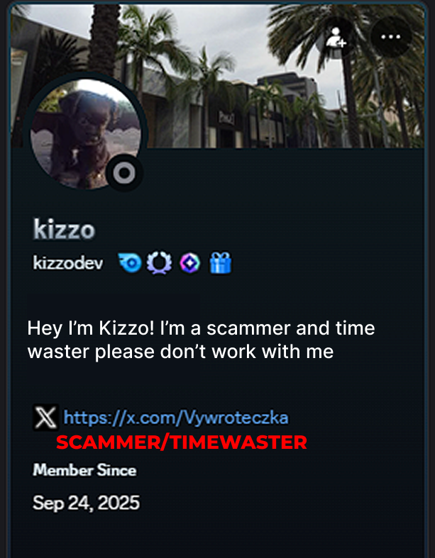 qz0nUI's tweet photo. I strongly advise Not working with @Vywroteczka  from the experience I've had...

- Has a terrible attitude
- Will 100% waste your time
- Much more....

DWC Coming soon! Let's build hype and take down this scammer/timewaster guys 😃

#Roblox #Robloxdev #robloxㅤ #RobloxCommunity https://t.co/D4nSzD53N6